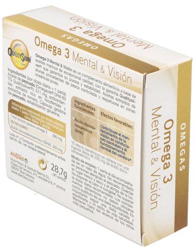 Omega  3 Mental & Visión  Envase 45 Perlas(45 Días) de Dielisa®