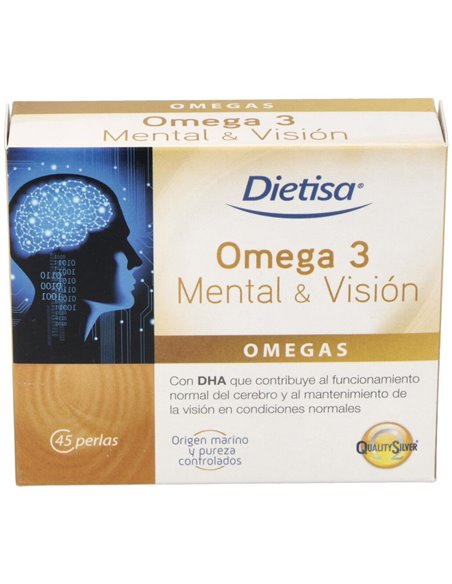 Omega  3 Mental & Visión  Envase 45 Perlas(45 Días) de Dielisa®