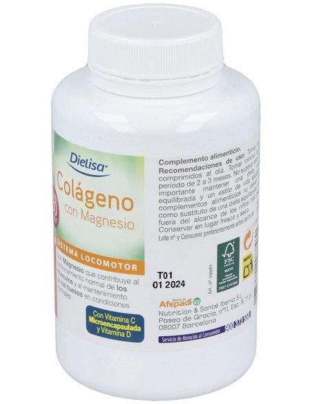 Colágeno Comprimidos 180   Envase 180 Comp.(20-30 Días) de Dielisa®