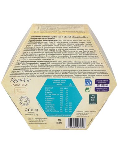 Jalea Real Royal Vit Mente Activa 20Viales de Dietisa (Dielisa)