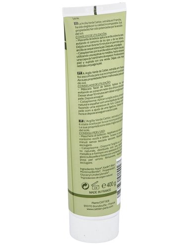 Arcilla Verde 400G Lista Para Usar de Cattier
