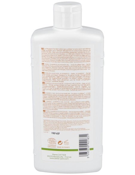 Gel De Ducha Y Champu Familiar S/S 500Ml de Cattier
