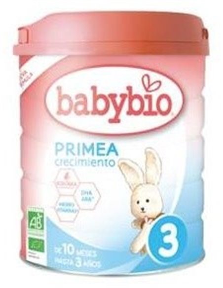 Leche Primea 3 Vaca Crecimiento 12-3Años 800G Bio de Babybio