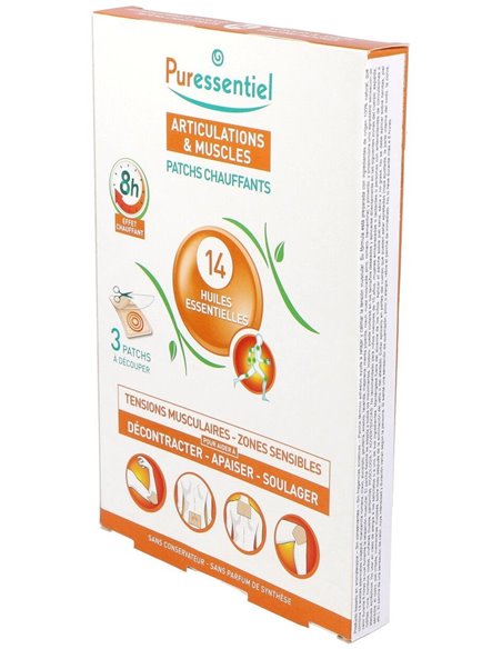 Articulaciones Y Musculos Con Calor 14 Ae 3Parches de Puressentiel