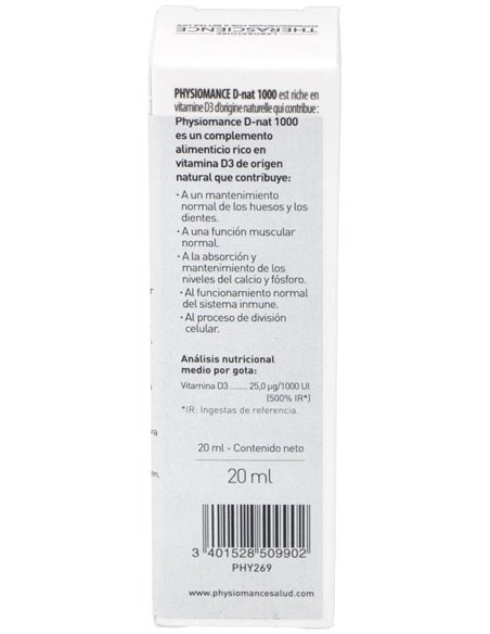 Physiomance D-Nat 1000 Gotas 20Ml. de Therascience