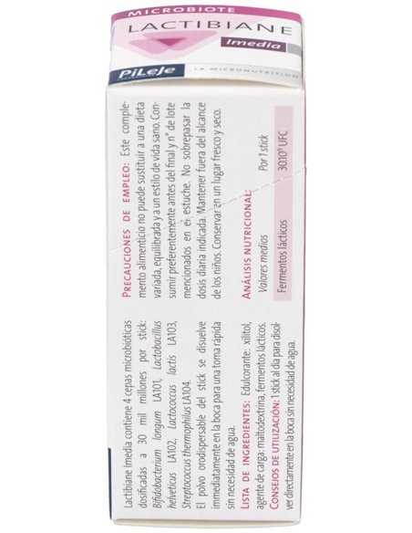 Lactibiane Imedia 4 sticks de Pileje