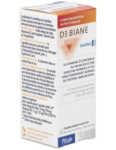 D3 Biane 20 ml de Pileje