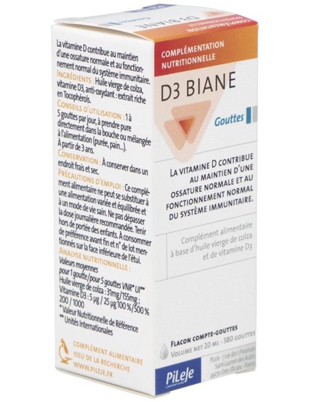 D3 Biane 20 ml de Pileje