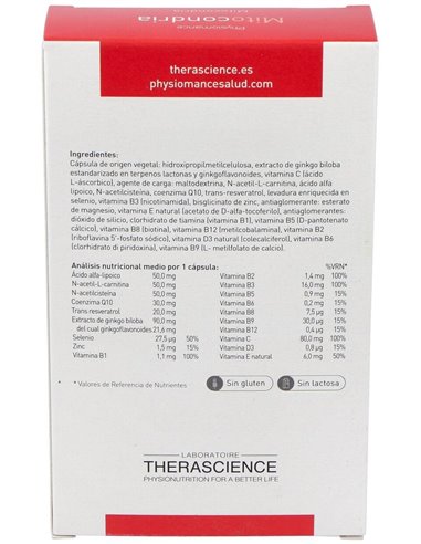 Physiomance Mitochondrie 30Cap. de Therascience