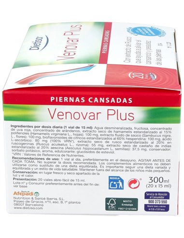 Venovar Plus   Envase 20 Viales(20 Días) de Dielisa®