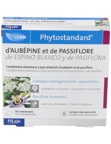 Phytostandard Espino Blanco-Pasiflora 30Comp. de Pileje