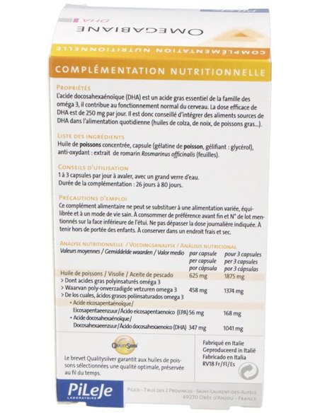 Omegabiane Dha 80Cap. de Pileje