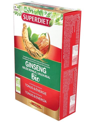 Ginseng+Jalea Real Bio 20Amp. de Superdiet
