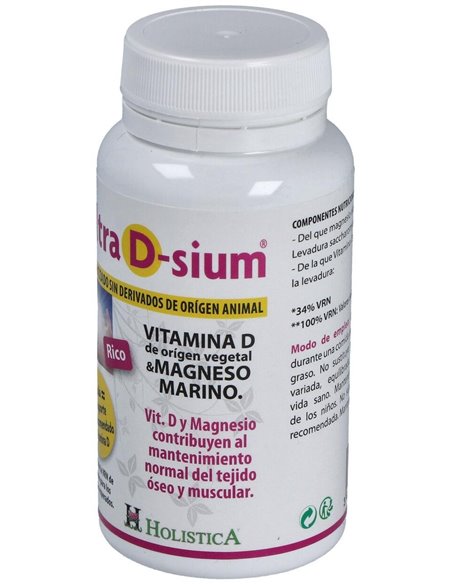 Ultra D-Sium Vit.D + Mg 60Perlas de Holistica
