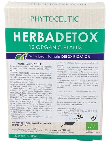 Herbadetox Bio  20 Amp de  Phytoceutic