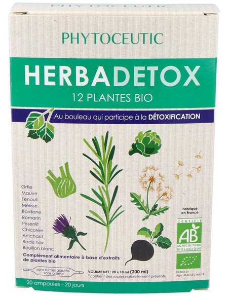 Herbadetox Bio  20 Amp de  Phytoceutic
