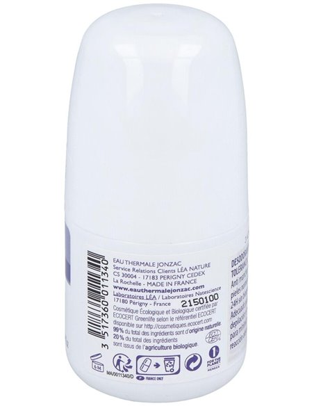 Desodorante Frescor 24H Hipoaler Roll-On  50Ml Bio de Jonzac Eco-Bio