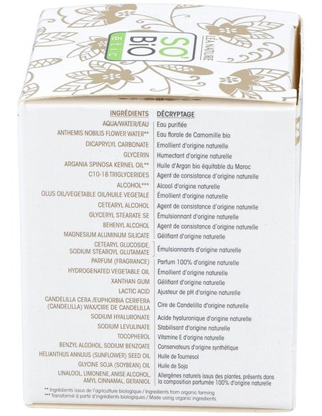 Crema De Dia Antiedad Hialuronico-Argan 50Ml. Bio de So´Bio Etic