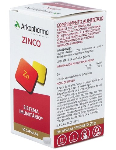 Arkovital Zinc 50Cap. de Arkopharma
