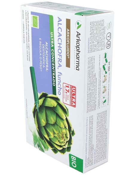 Arkofluido Alcachofa+Hinojo 20Amp. Bio de Arkopharma