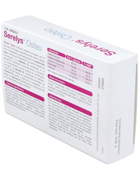 Serelys Osteo 30Cap. de Serelys