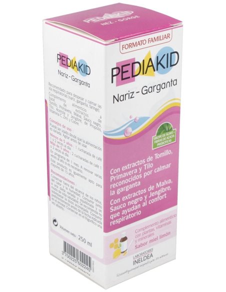 Pediakid Nariz-Garganta Jarabe 250Ml. de Ineldea
