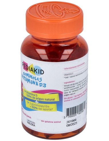 Pediakid Gominolas Vitamina D3 60Gominolas de Ineldea
