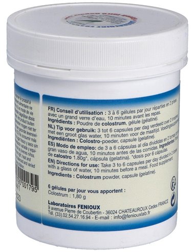 Calostrum 300Mg. 200Cap. de Fenioux