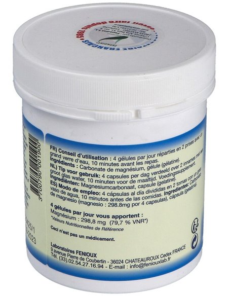 Carbonato De Magnesio 200Cap. de Fenioux