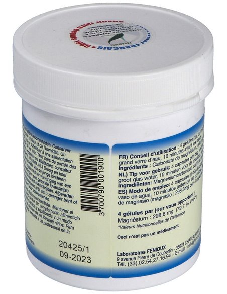 Carbonato De Magnesio 200Cap. de Fenioux