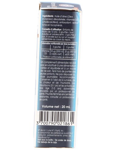 Vitamina D3 2000Ui 20Ml. de Fenioux