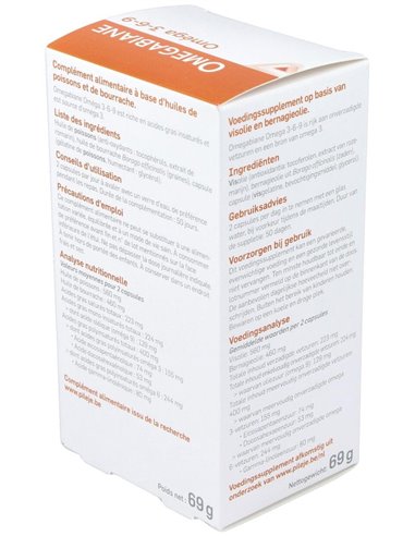 Omegabiane 3-6-9 100 cápsulas de Pileje