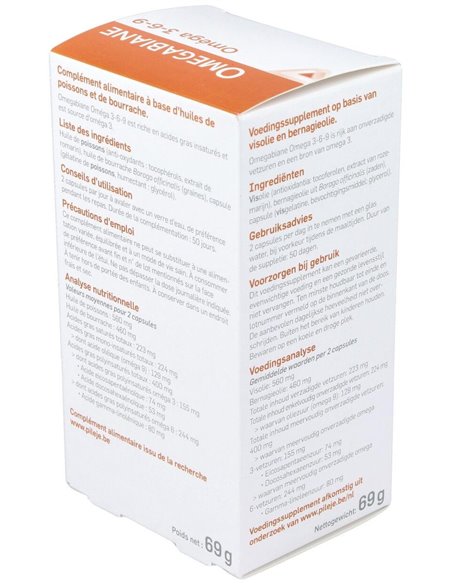 Omegabiane 3-6-9 100 cápsulas de Pileje