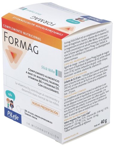 Formag Infantil Sabor Fresa 20Stick de Pileje