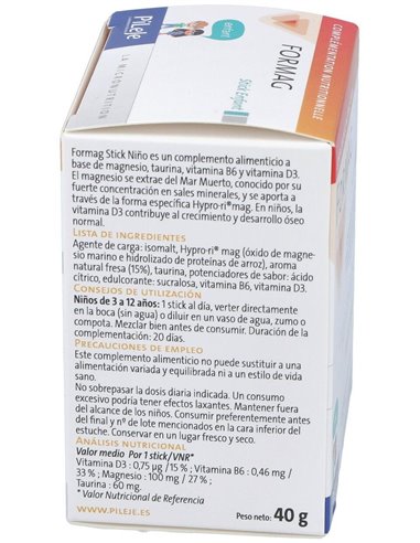 Formag Stick Niño 20 sticks de Pileje