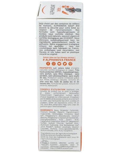 Solar Spf50+ Bebe 50Gr. Bio de Alphanova