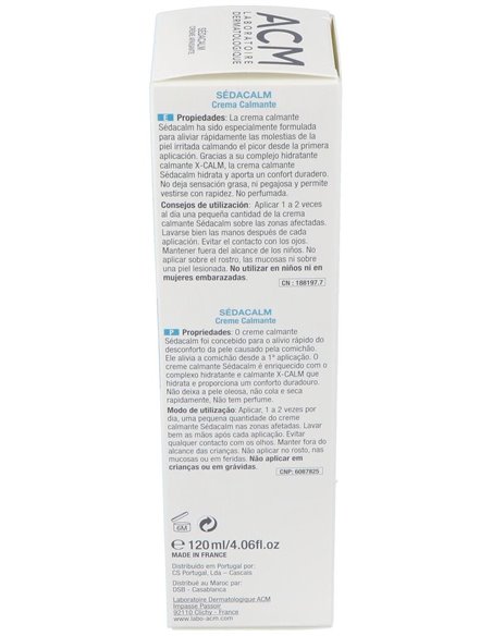 Sedacalm Crema Calmante 120Ml. de Acm Laboratoires