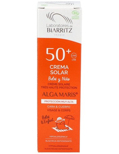 Crema Solar Niños Spf50+ 100Ml. Bio de Alga Maris - Lab. Biarritz