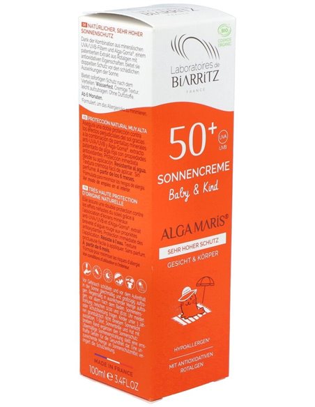 Crema Solar Niños Spf50+ 100Ml. Bio de Alga Maris - Lab. Biarritz