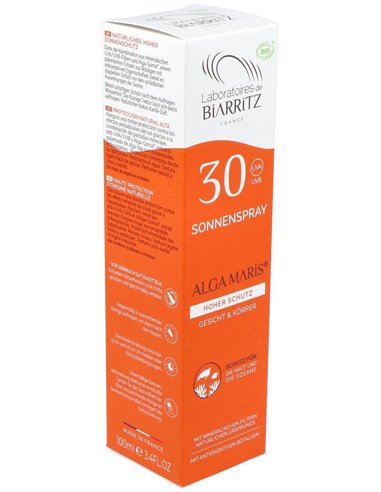 Spray Solar Cara Y Cuerpo Spf30 100Ml. Bio de Alga Maris - Lab. Biarritz