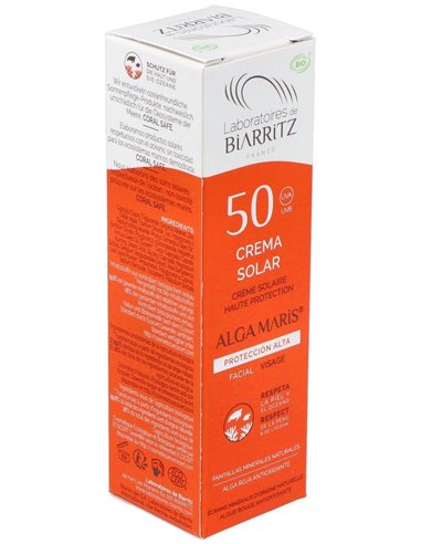 Crema Solar Facial Spf50 50Ml. Bio de Alga Maris - Lab. Biarritz