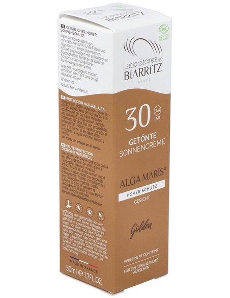 Crema Facial Color Dorado Spf30 50Ml. de Alga Maris - Lab. Biarritz