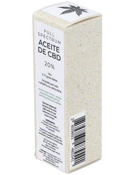 Cbd Oil Full Spectrum 20% 2000Mg. 10Ml. de Puravida Organic