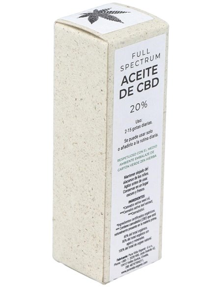 Cbd Oil Full Spectrum 20% 2000Mg. 10Ml. de Puravida Organic