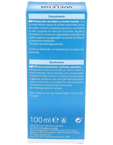 Desodorante Spray de Salvia 100ml  de Weleda