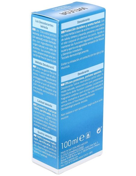 Desodorante Spray de Salvia 100ml  de Weleda