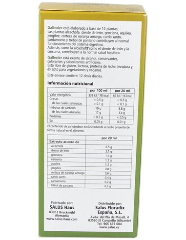 Gallexier Hepatico 250Ml de Salus