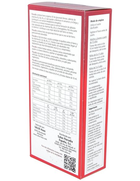 Floradix Hierro 500Ml Salus de Salus