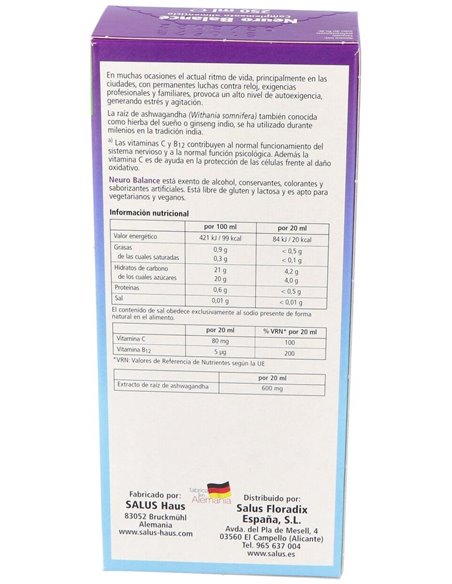 Neuro Balance 250Ml. de Salus