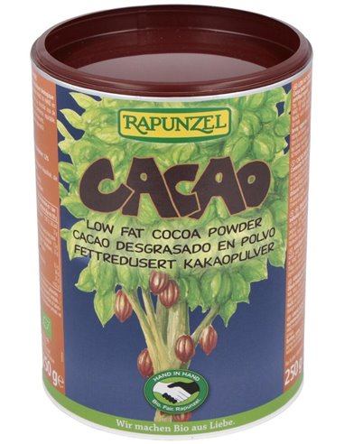 Cacao Desgrasado Polvo 250Gr. Bio S/A Vegan de Rapunzel
